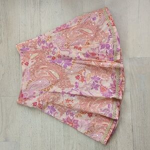 Cotton Embellished A line skirt size 4